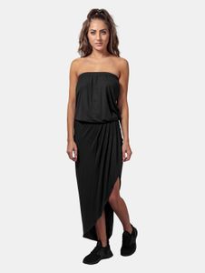 Vestido ligero de mujer Urban Classics, tejido elástico, 170 g/m², negro.