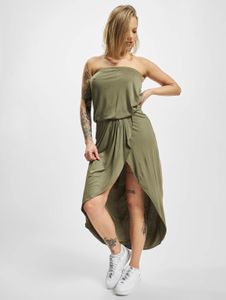 Vestido de mujer de la colección Fashionable Urban Classics, tejido elástico, 170 g/m², color caqui.