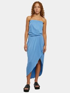 Fashionable Urban Classics women's dress, stretch fabric, 170 g/m², blue