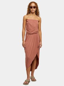 stilvolles Urban Classics Damen Kleid Stretch 170 g/m² Terracotta-Orange