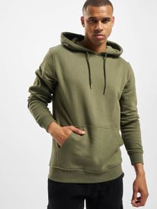 Comfortable URBAN CLASSICS men's hoodie with drawstring hood, 300 g/m² cotton, khaki