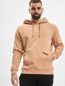 Felpa con cappuccio da uomo Urban Classics, casual, con coulisse e polsini a coste, 300 g/m² di cotone, rosa antico.