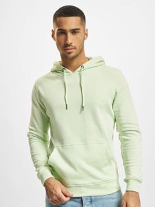 Casual Urban Classics men's hoodie with drawstring and ribbed cuffs, 300 g/m² cotton, pastel green