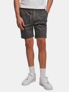 Pantaloncini da uomo URBAN CLASSICS leggeri, elasticizzati, 270 g/m², in cotone, grigi