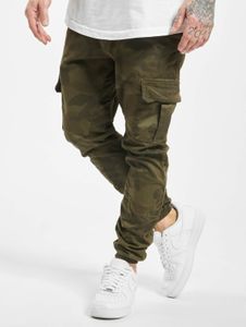 Jeans casual da uomo URBAN CLASSICS con tasche elasticizzate, 312 g/m² di cotone, fantasia mimetica