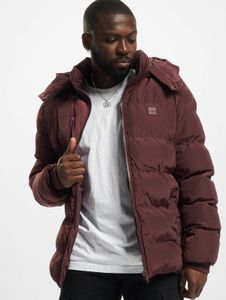 Veste homme Modern URBAN CLASSICS avec fermeture éclair et capuche, 139 g/m², rouge bordeaux