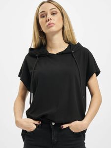 Casual URBAN CLASSICS women's hoodie, large hood, drawstring, 150 g/m², black
