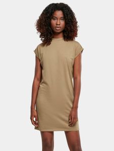 Vestido femenino Urban Classics para mujer, 140 g/m², de algodón beige.