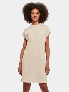 Vestido femenino Urban Classics para mujer, 140 g/m², de algodón beige.