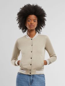 Giacca da donna Simple Urban Classics, 300 g/m², cotone, beige