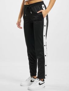 Versatile URBAN CLASSICS women's trousers with pockets, 250 g/m², black/white