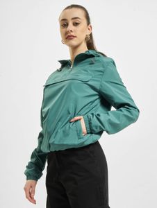 Functional Urban Classics women's jacket with drawstring and zipper, 78 g/m², green