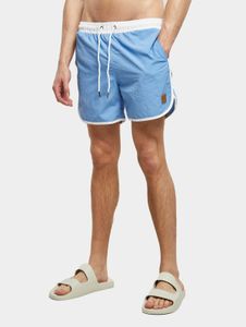 Pantalon homme Casual Urban Classics avec cordon de serrage et fermeture éclair, 116 g/m², bleu clair