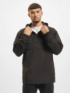 Giacca da uomo casual Urban Classics con zip e cappuccio, 78 g/m², nera