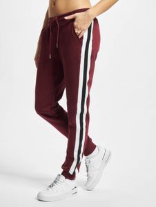 Comfortable Urban Classics women's trousers with pockets, 300 g/m² cotton, Bordeaux