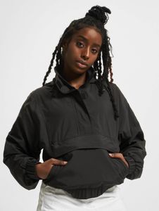 Casual URBAN CLASSICS women's jacket with zip and hood, 78 g/m², black