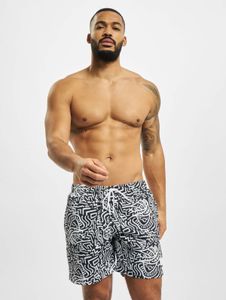 Versatili pantaloni da uomo Urban Classics con coulisse e tasche, 100 g/m², nero/bianco