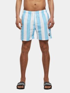 Pantalon homme Casual Urban Classics avec cordon de serrage et poches, 100 g/m², blanc/bleu