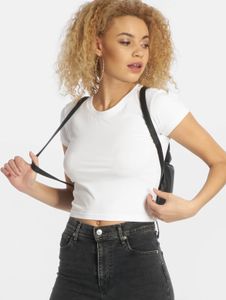Modern Urban Classics women's stretch T-shirt, 180 g/m², cotton, white