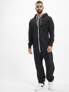 Pantalon homme Modern Urban Classics avec poches zippées, coton 300 g/m², noir/blanc
