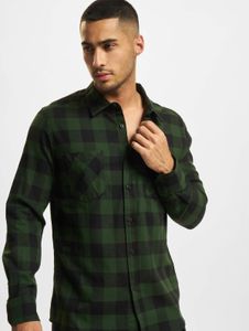 Modern URBAN CLASSICS men's polo shirt 120 g/m² with cotton, black/green