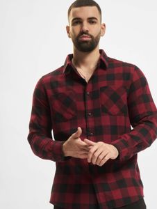 Polo homme URBAN CLASSICS polyvalent, 120 g/m², coton, noir/rouge