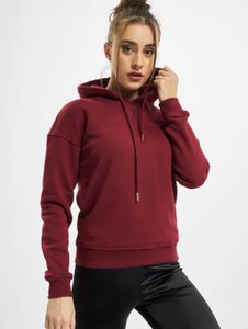 Sweat à capuche femme URBAN CLASSICS, style décontracté, avec cordon de serrage et poches, 300 g/m², rouge