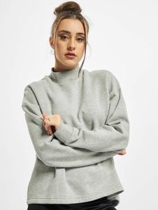 weiches Urban Classics Damen Sweatshirt Oversize Fleece 300 g/m² mit Baumwolle Grau