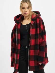 Giacca da donna moderna URBAN CLASSICS 300 g/m² rosso/nero