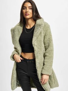 Stylish Urban Classics women's jacket with pockets, oversize, 350 g/m², green