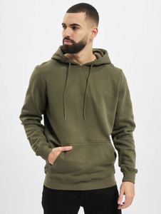 Sweat à capuche Soft Urban Classics pour homme, avec cordon de serrage, maille côtelée, 300 g/m², kaki