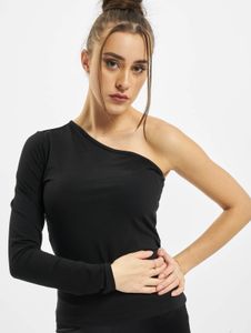 sportliches URBAN CLASSICS Damen T-Shirt Stretch 180 g/m² mit Baumwolle Schwarz