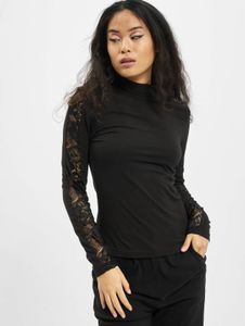 Felpa elasticizzata da donna Casual Urban Classics, 180 g/m², in cotone, nera