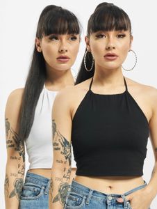 lässiges Urban Classics Damen T-Shirt Stretch 220 g/m² mit Baumwolle Schwarz/Weiß