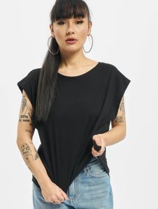 T-shirt da donna Modern Urban Classics, 140 g/m², cotone, nera