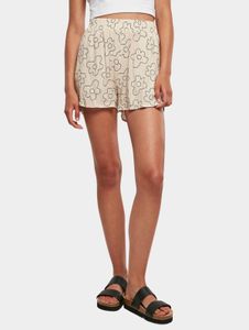 Pantaloncini da donna Summer Urban Classics con tasche, 115 g/m², beige