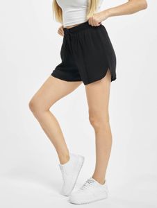 Comodi pantaloncini da donna Urban Classics con coulisse e tasche, 115 g/m², neri