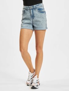 Comfortable Urban Classics women's jeans with stretch, zip pockets, cotton, blue