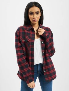 Polo oversize femme Versatile Urban Classics, 180 g/m², coton, bleu marine/rouge