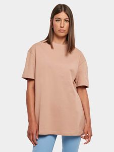Camiseta deportiva extragrande para mujer de Urban Classics, 220 g/m², algodón, rosa antiguo.