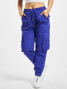 moderne Urban Classics Damen Jeans Kordelzug Klettverschluss 90 g/m² Violett