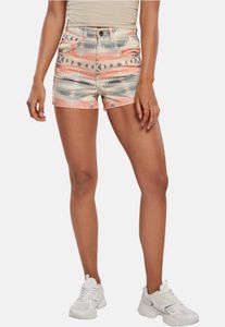 Summery Urban Classics women's shorts with zip pockets, 270 g/m² cotton, beige