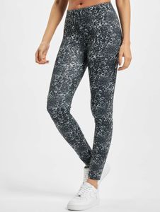 Pantalones elásticos de mujer Casual Urban Classics, 200 g/m², negro/blanco