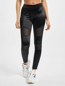Pantalon femme Casual Urban Classics, maille stretch, 240 g/m², noir