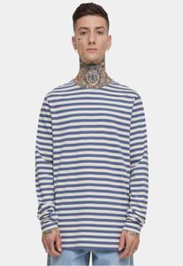 Sweat-shirt homme Urban Classics confortable, 180 g/m², coton, bleu/blanc