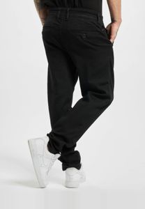 Jeans da uomo casual Urban Classics elasticizzati con tasche con cerniera, in cotone, neri