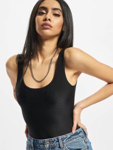 Stylish Urban Classics Women's Stretch Slim Fit Bodysuit – 260 g/m² – Black