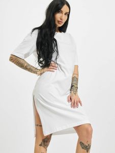 Vestido oversize de mujer de Fashionable Urban Classics, 180 g/m², algodón, blanco.
