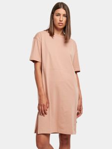 Robe féminine Urban Classics pour femme, 180 g/m² en coton, rose antique