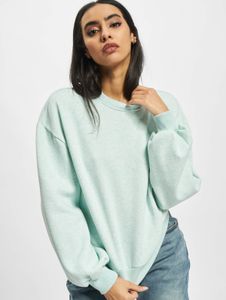 Soft Urban Classics women's sweatshirt with ribbed cuffs, oversized, 300 g/m² cotton, pastel green